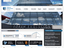 Tablet Screenshot of forumevolucion.es